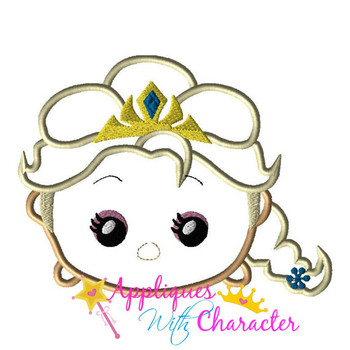Frozen Elsa Tsum Tsum Applique Embroidery Design
