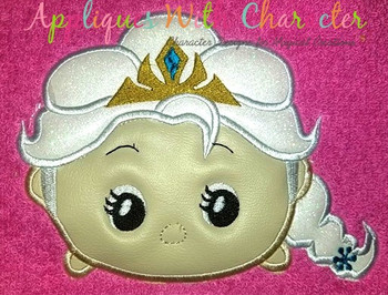 Frozen Elsa Tsum Tsum Applique Embroidery Design