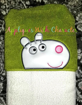 Pepper Pig Suzie Sheep Peeker Applique Design