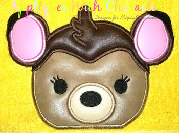 Bambi Deer Peeker Tsum Tsum Applique Embroidery Design