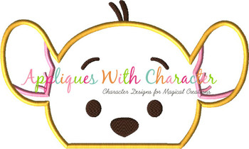 Honey Bear Kangaroo Peeker Applique Design