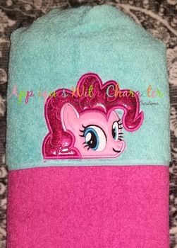 MLP Pinky Pie Peeker Applique Embroidery Design