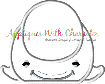 Finding Dorie Bailey Beluga Whale Peeker Applique Design 