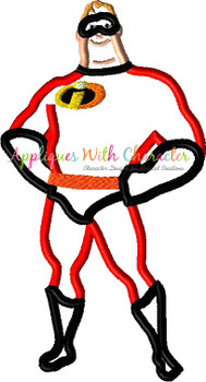 Incredibles2 Mr. Incredible Applique Design