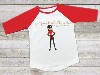 Incredibles2 Violet Applique Embroidery Design