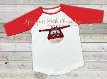 Super Wing Jet Airplane Applique Design