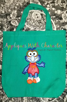 Muppet Baby Gonzo Applique Embroidery Design