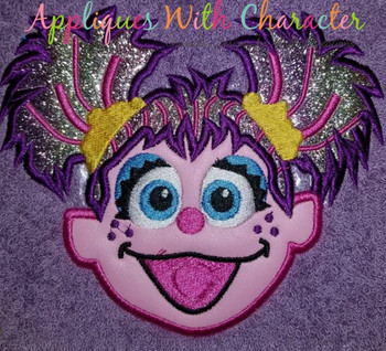 Sesame Street Abby Applique Embroidery Design