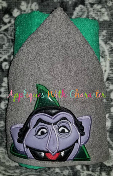 Sesame Street The Count Peeker Applique Design