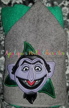 Sesame Street The Count Applique Embroidery Design