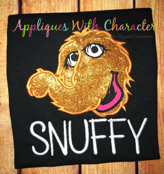 Sesame Street Snuffleupagus Applique Design