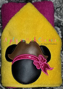 Miss Mouse Pirate Applique Design