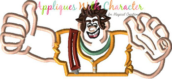 Wrecker Ralph Bust Applique Design
