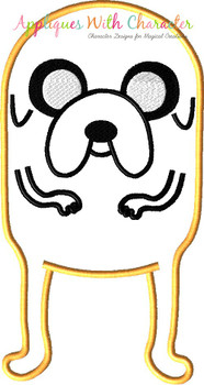 Finn and Jake's Jake Applique Embroidery Design