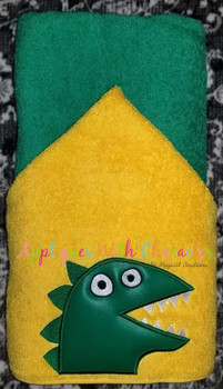 Pepper Pig Dinosaur Peeker Applique Design 