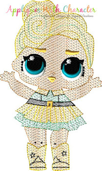 LOL Luxe Lil Outrageous Doll Sketch Design