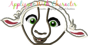 The Star Ruth the Sheep Peeker Applique Design