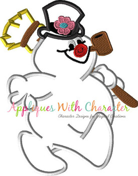 Frosty the Snowman Full Body Applique and Book Saying Set
