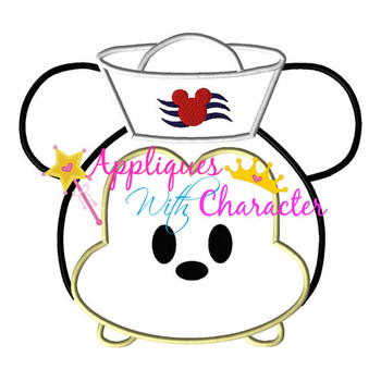 Mr Mouse Sailor Tsum Applique Design