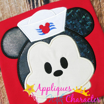 Mickey Mouse Sailor Tsum Applique Design