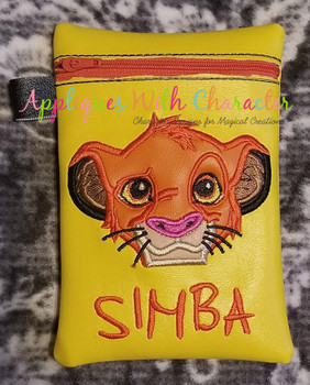 Lion Royalty Simba Peeker Applique Design