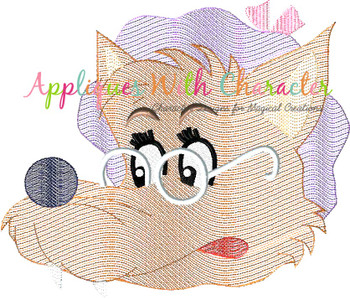 Little Red Riding Hood Big Bad Wolf Sketch Design