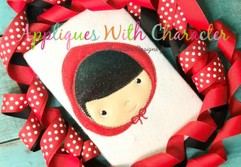 Little Red Riding Hood Fairy Tale ZZ Stitch Applique Design