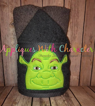 Shrek Peeker Applique Embroidery Machine Design
