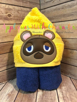 Animal Crossing Tom Raccoon Applique Design