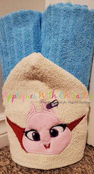 Super-Pets Lulu Peeker Applique Embroidery Design