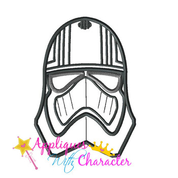 Captain Phasma Mask Applique Embroidery Design
