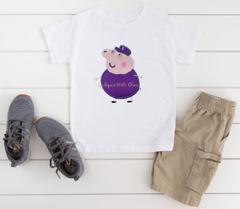 Peppa Pig Grandpa Applique Embroidery Design