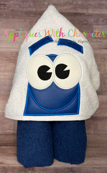 Story Robot Bang Peeker Applique Design