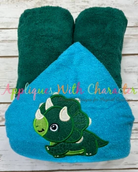 Styracosaurus Dinosaur Applique Embroidery Design