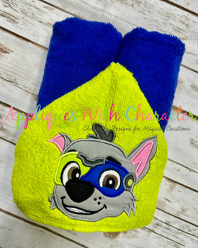 Mighty Rocky Pup Peeker Applique Design