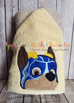 Mighty Chase Pup Peeker Applique Design