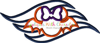 Halloween Disney Cruise Logo Applique Design