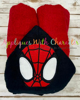 Spider Boy Peeker Applique Design