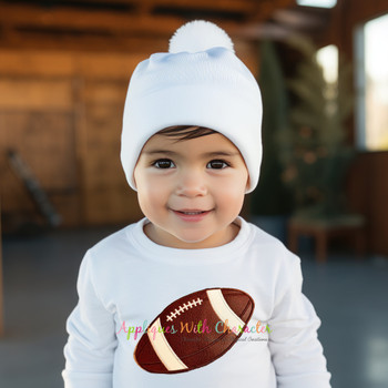 Football Applique Embroidery Design