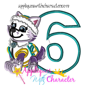 Paw Everest Patrol Six Applique Embroidery Design