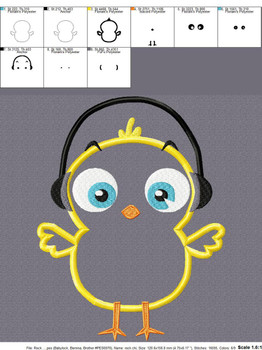 Rock Chick Applique Design