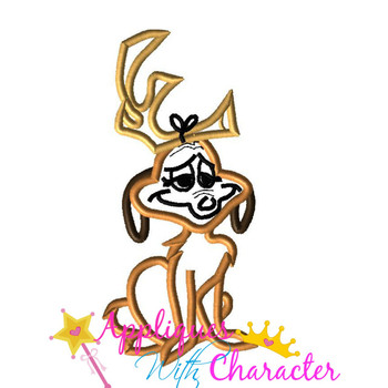 Grinch Max the Dog Applique Embroidery Design