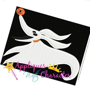 Nightmare Before Christmas Zero FILLED Embroidery Design