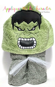 Incredible Hulk Face Applique Embroidery Design
