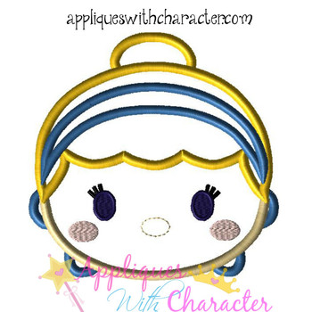 Cinderella Tsum Tsum Applique Embroidery Design