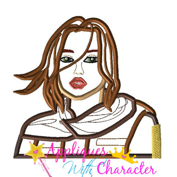Star Wars Jyn Erso Applique Embroidery Design