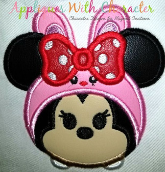 Miss Mouse Easter Bunny Tsum Tsum Applique Design