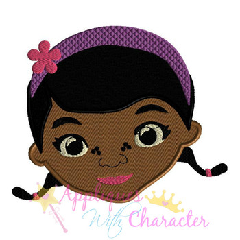 Doc McStuffins Face Filled Embroidery Design