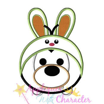 Goofy Easter Bunny Tsum Tsum Applique Design