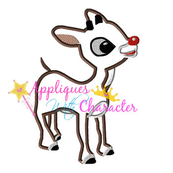 Rudy Reindeer Applique Design